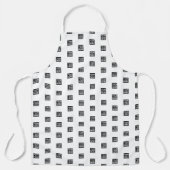 Bedrijf Logo gestempeld allover wit Schort (Voorkant)