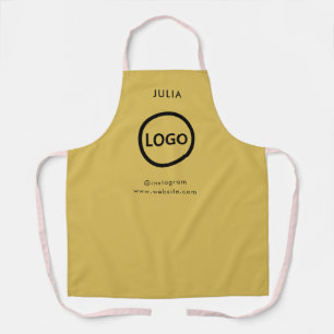 Bedrijf Logo Gold Personeelsnaam Schort