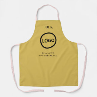Bedrijf Logo Gold Personeelsnaam Schort