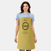 Bedrijf Logo Gold Personeelsnaam Schort (Gedragen)