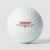 Bedrijf Logo Golf Balls, ontwerp je eigen Golfballen (Voorkant)