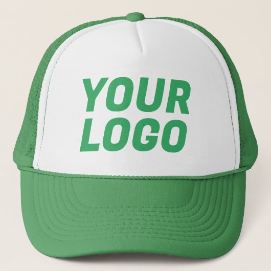 Bedrijf Logo  Groen Trucker Pet (Voorkant)