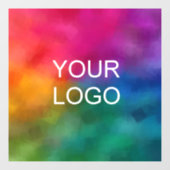 Bedrijf Logo Hier Modern Minimal Clean Raamsticker (Vel)