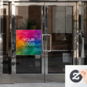 Bedrijf Logo Hier Modern Minimal Clean Raamsticker (Kantoordeur)