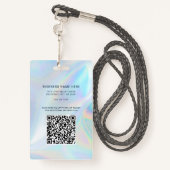 Bedrijf Logo Holographic Employee Photo ID Badge (Achterkant met draagriem)