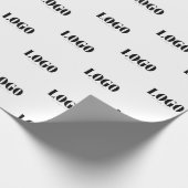 Bedrijf logo inpakpapier merkgebonden cadeauverpak (Hoek)