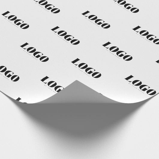 Bedrijf logo inpakpapier merkgebonden cadeauverpak (Hoek)