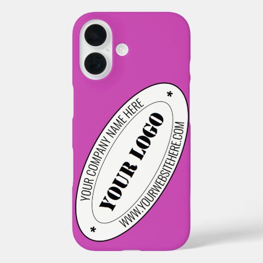 Bedrijf Logo iPhone Case Voorbeeld met aangepaste  (Achterkant)