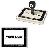 Bedrijf Logo Kleur Rubber Stamp Voorbeeld Rubberstempel (Gestempeld)