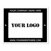 Bedrijf Logo Kleur Rubber Stamp Voorbeeld Rubberstempel (Afrduk)