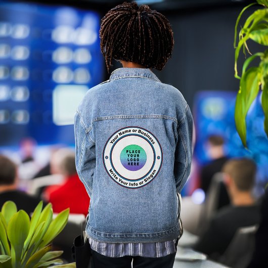 Bedrijf Logo Marketing Merk Custom Denim Jacket