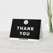 Bedrijf Logo Marketing Small Business Zwart Wit Bedankkaart (Voorkant)