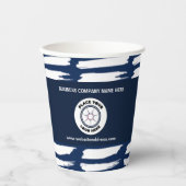 Bedrijf Logo Medewerker Custom Papieren Bekers (Voorkant)