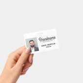 Bedrijf Logo Medewerker Foto ID Badge (Handheld)