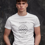 Bedrijf Logo Medewerker Personeelsnaam Bedrijf Bra T-shirt<br><div class="desc">Een eenvoudige sjabloon van het douanebedrijf in een moderne minimalistische stijl die gemakkelijk met uw bedrijfsnaam en bedrijfsintelligentie kan worden bijgewerkt. Als je hulp nodig hebt bij het personaliseren van dit product,  kun je contact met me opnemen via de onderstaande berichtbutton en ik zal je graag helpen.</div>