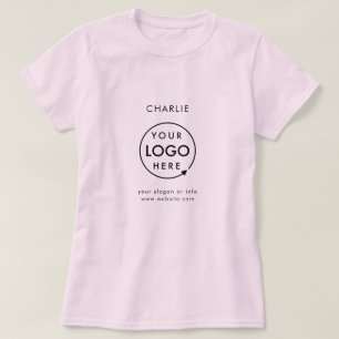 Bedrijf Logo Medewerker Personeelsnaam Bedrijf Bra T-shirt