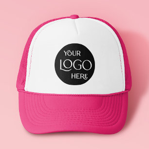 Bedrijf Logo Merk Medewerker Modern Pink Trucker Pet