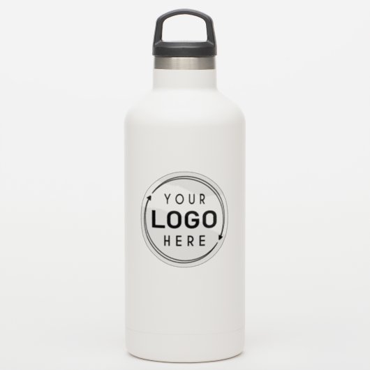 Bedrijf Logo Merk Waterfles Clear Sticker (Waterfles)