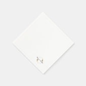 Bedrijf Logo - Minimale merken - Witte bedrijven Servet (Hoek)