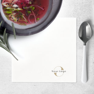 Bedrijf Logo - Minimale merken - Witte bedrijven Servet