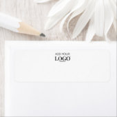 Bedrijf Logo Minimalist Blank Branded Printable Etiket (Insitu)