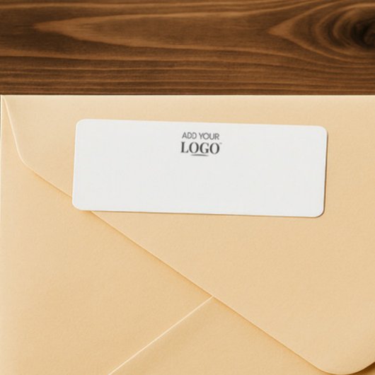 Bedrijf Logo Minimalist Blank Branded Printable Etiket