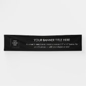 Bedrijf Logo | Modern Black 12' Business Banner (Horizontaal)
