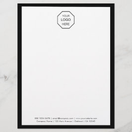 Bedrijf Logo | Modern minimalistisch briefpapier Briefhoofd