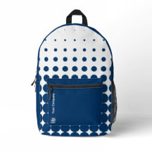 Bedrijf Logo Naam Halftone Blue White