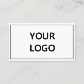 Bedrijf Logo Naam Info Gepersonaliseerd Visitekaar Visitekaartje (Voorkant)