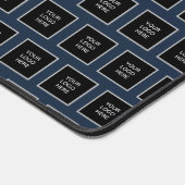 Bedrijf logo Navy Blue Minimalist Bureaumat (Hoek)