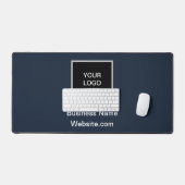 Bedrijf logo Navy Blue Minimalist Bureaumat (Keyboard & Muis)