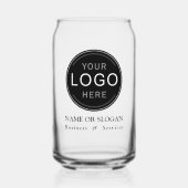 Bedrijf Logo of merk Modern Professioneel Blikvorm Glas (Voorkant)