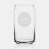 Bedrijf Logo of merk Modern Professioneel Blikvorm Glas (Achterkant)