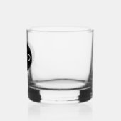 Bedrijf Logo of merk Modern Professioneel Whisky Glas (Links)