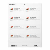 Bedrijf logo pakket verzendadres etiket (Full Sheet)