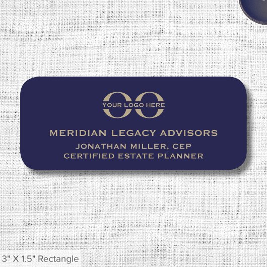 Bedrijf Logo Personeel Naamplaatje