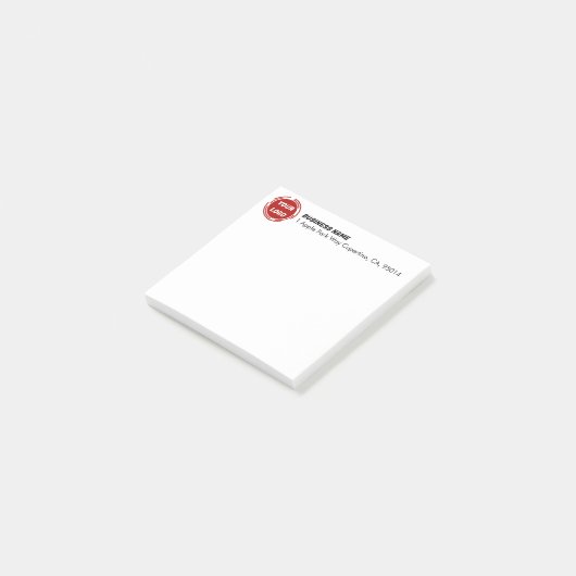 Bedrijf Logo Post-it® Notes (Schuin)