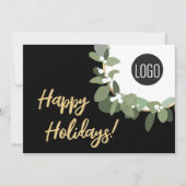 Bedrijf logo Prettige feestdagen Feestdagenkaart (Voorkant)