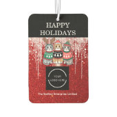 Bedrijf Logo Prettige feestdagen Luchtverfrisser (Achterkant)