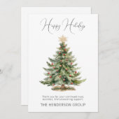 Bedrijf Logo Prettige feestdagen QR Code Feestdagenkaart (Voorkant / Achterkant)