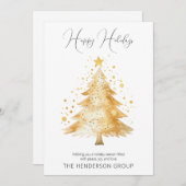 Bedrijf Logo Prettige feestdagen QR Code Feestdagenkaart (Voorkant / Achterkant)