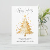 Bedrijf Logo Prettige feestdagen QR Code Feestdagenkaart (Staand voorkant)