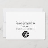 Bedrijf Logo Professional Business Gold en Red Feestdagenkaart (Achterkant)