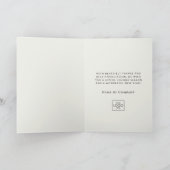 Bedrijf Logo Professional Elegant Custom Christmas Feestdagen Kaart (Binnen)