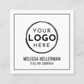 Bedrijf Logo Professional Minimalist Vierkante Visitekaartje (Voorkant)