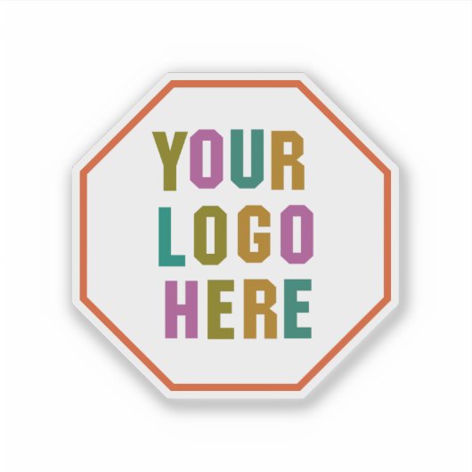 Bedrijf Logo | Professioneel merk van de waterfles Sticker (Voorkant)