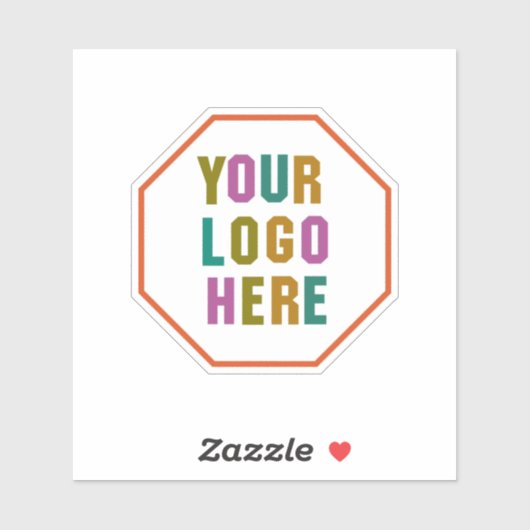 Bedrijf Logo | Professioneel merk van de waterfles Sticker (Vel)