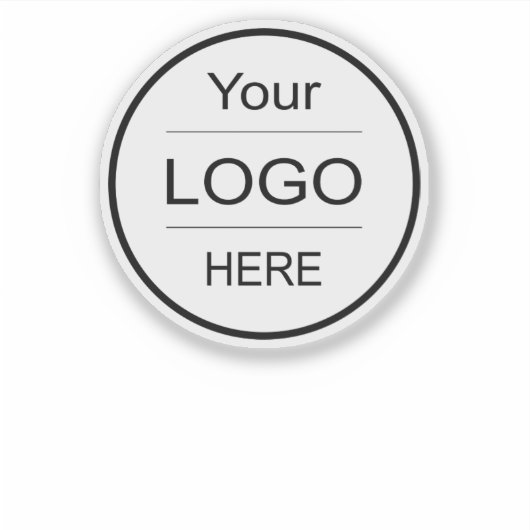 Bedrijf Logo | Professionele Branded fles ambachte Sticker (Voorkant)