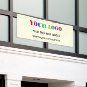 Bedrijf Logo Promotionele Business Banner Voorbeel (Buitenkant Gebouw)